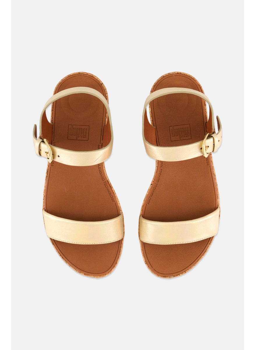 Women Bon 2 Adjustable Buckle Sandals, Gold