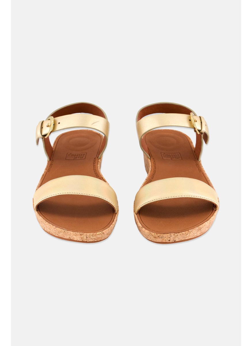 Women Bon 2 Adjustable Buckle Sandals, Gold