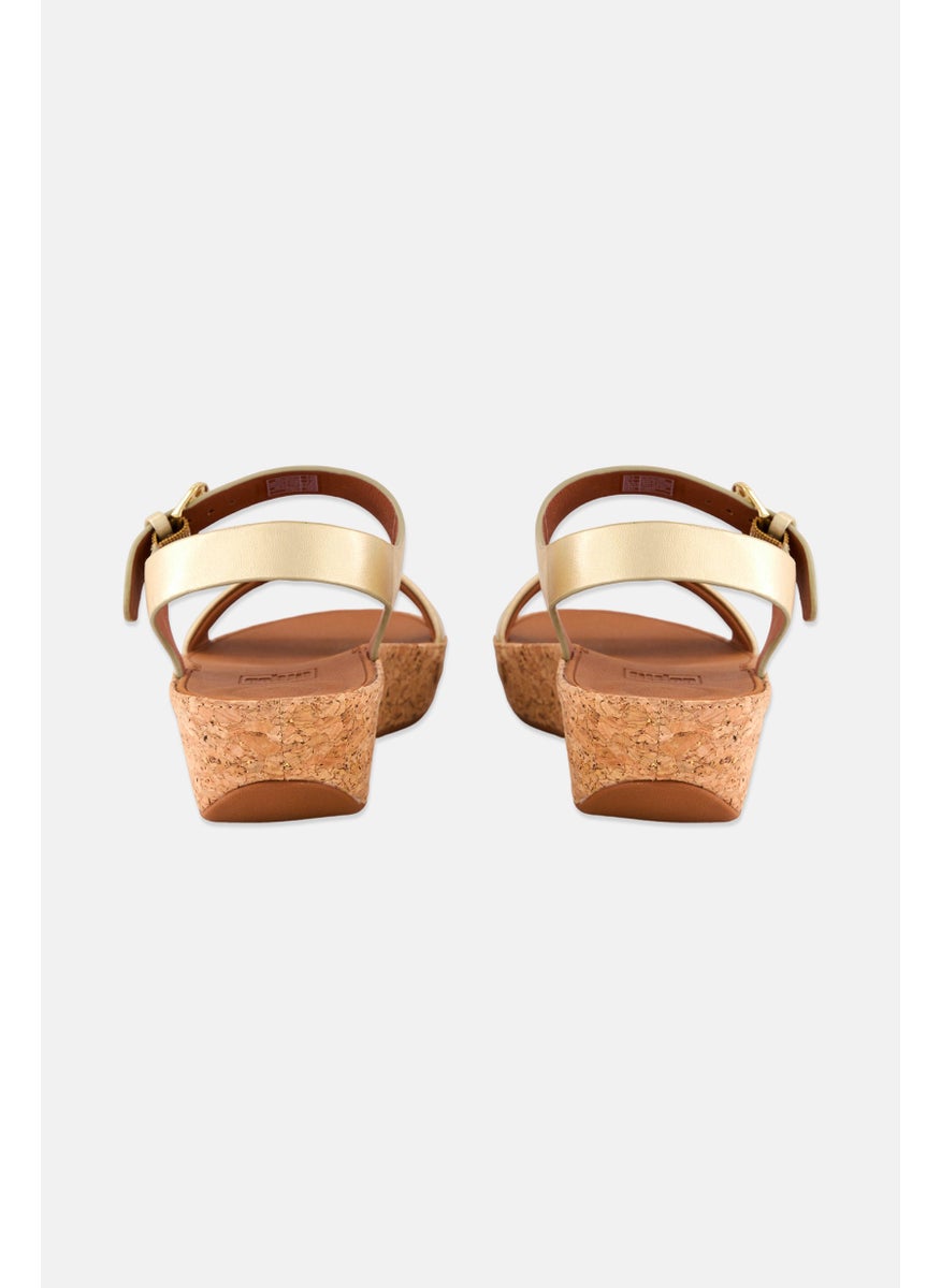 Women Bon 2 Adjustable Buckle Sandals, Gold