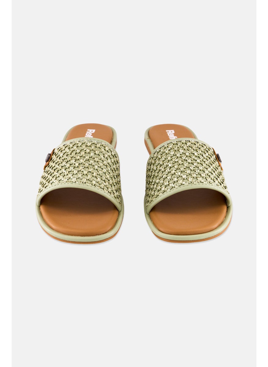 Women Slip On Flats, Green