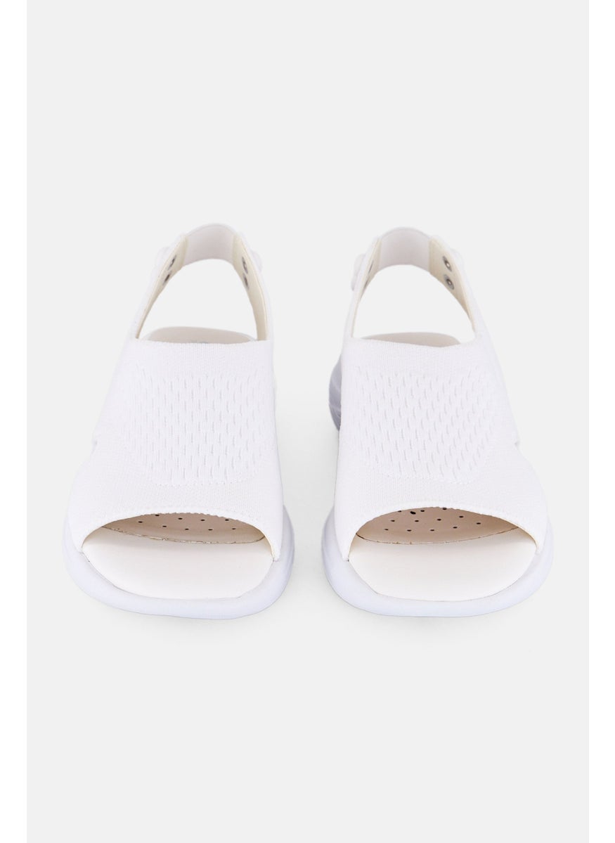 Women Slingback Sandal, White