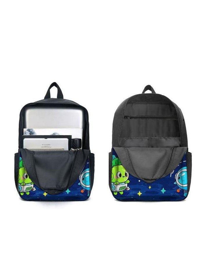 Cartoon three-piece schoolbag with zipper - 516