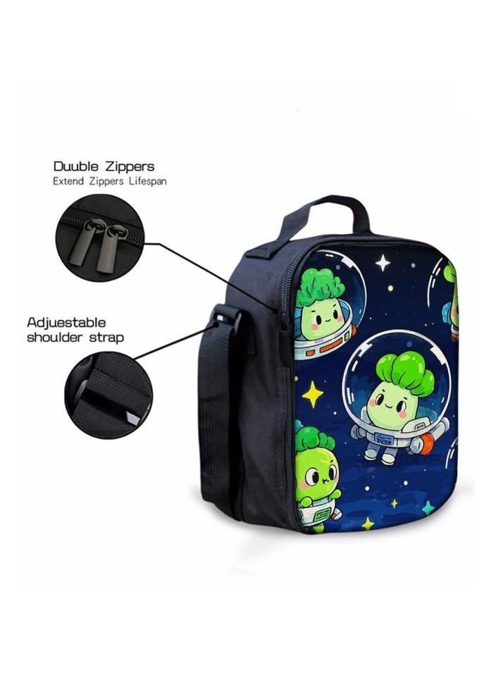 Cartoon three-piece schoolbag with zipper - 516