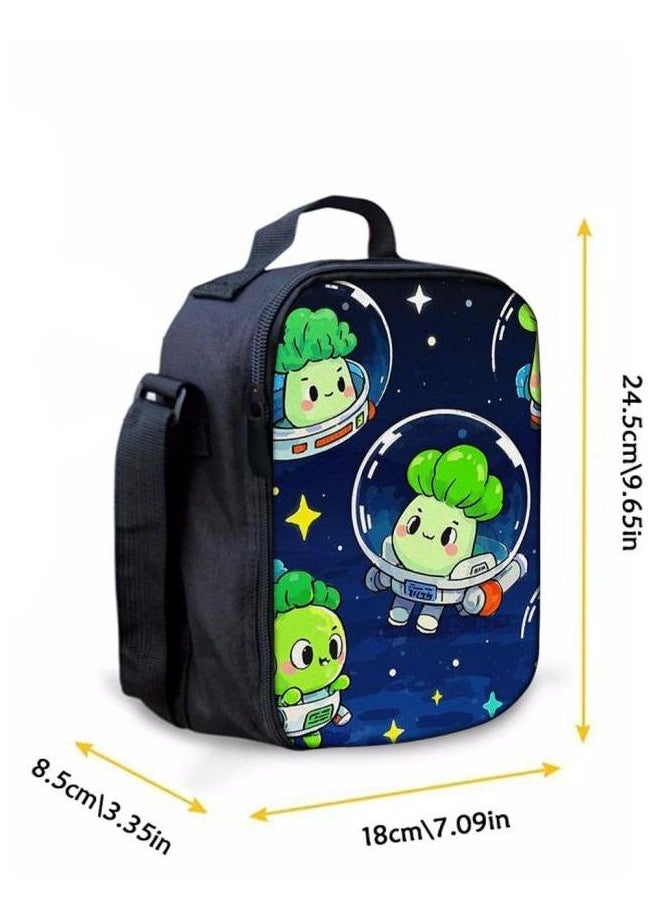 Cartoon three-piece schoolbag with zipper - 516