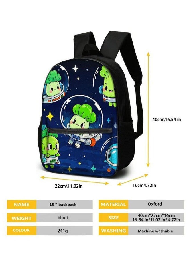 Cartoon three-piece schoolbag with zipper - 516