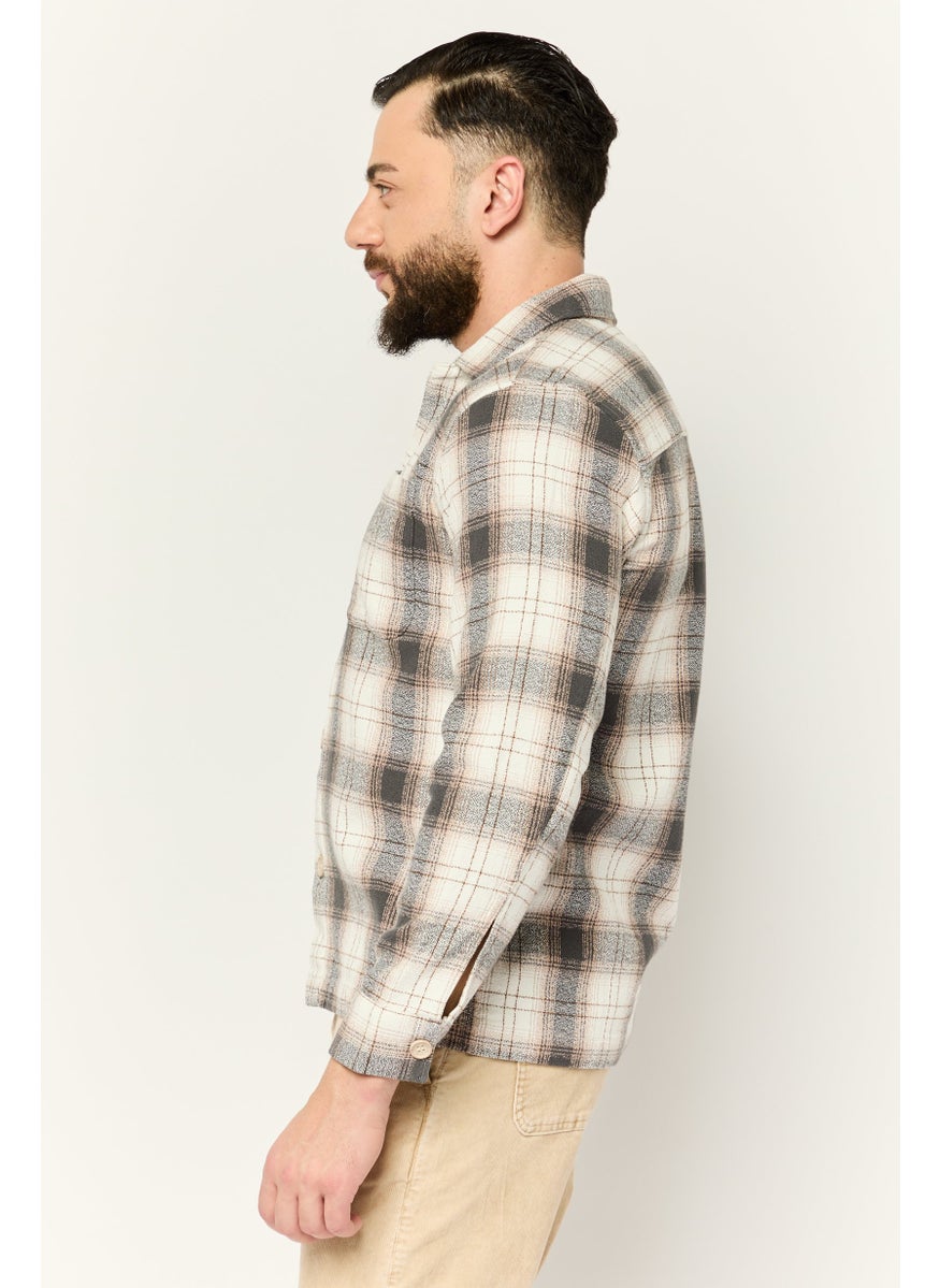 Men Regular Fit Plaid Casual Shirt, Multicolor