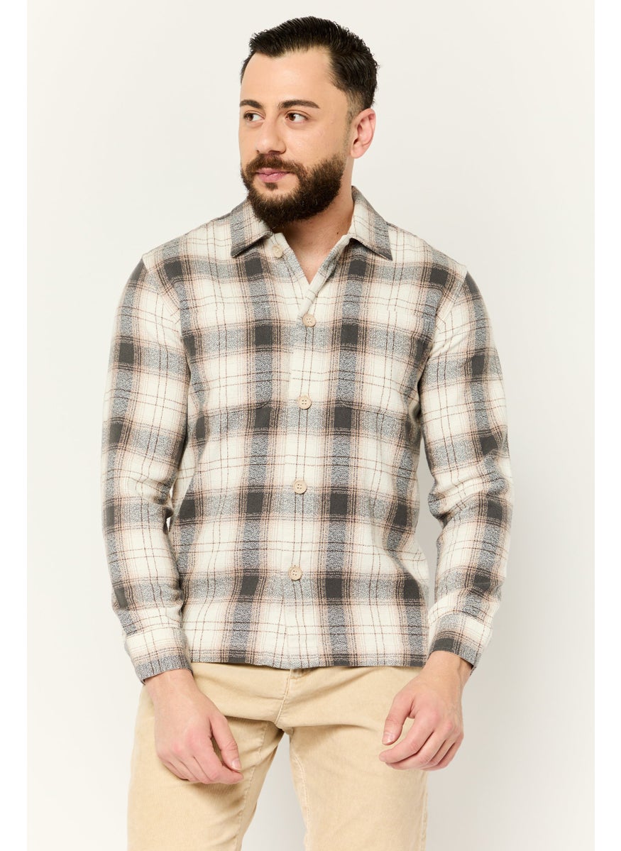 Men Regular Fit Plaid Casual Shirt, Multicolor