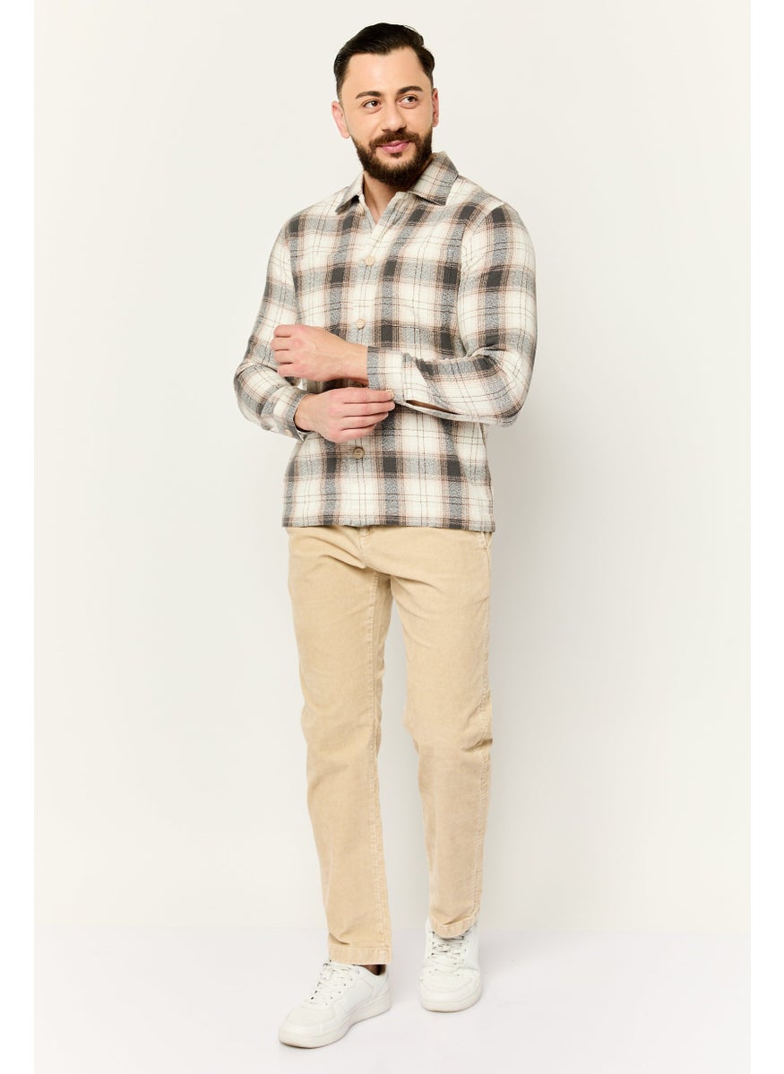 Men Regular Fit Plaid Casual Shirt, Multicolor