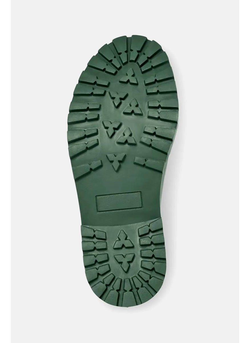 Women Chelsea Slip On Rainboots, Green