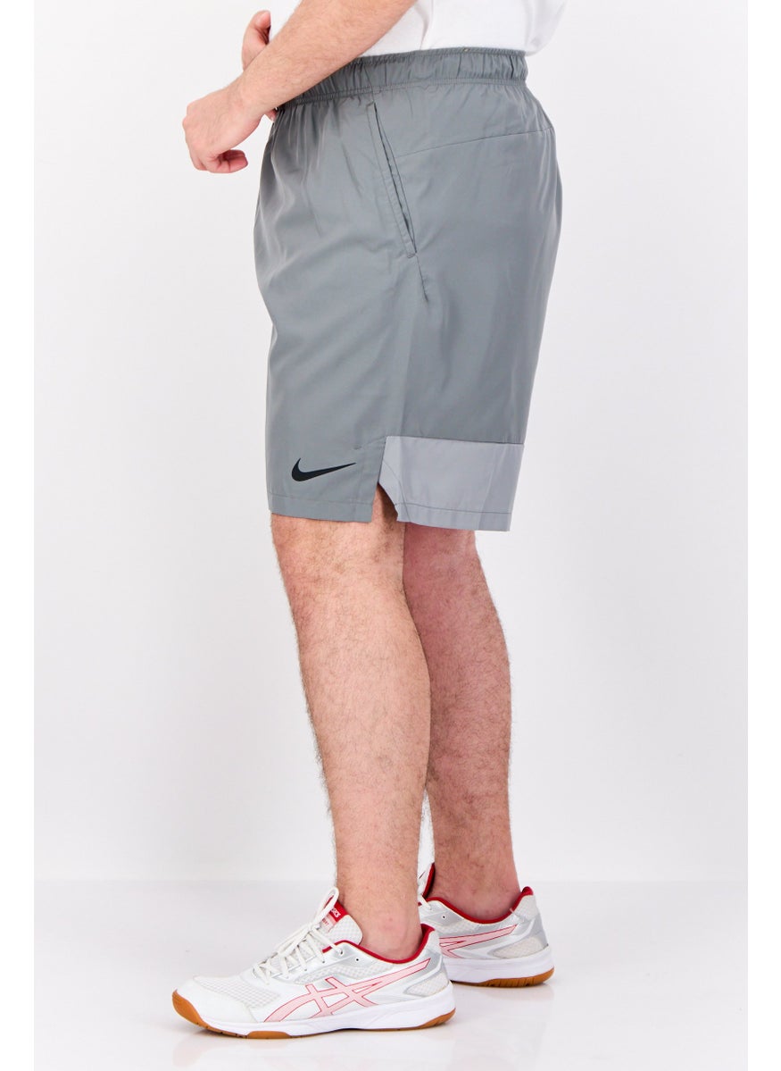 Men Sportswear Fit Outdoor Shorts, Grey
