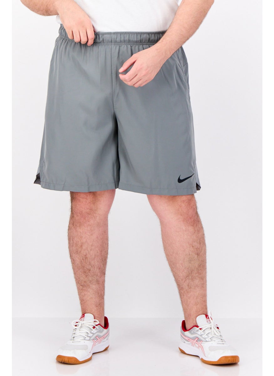 Men Sportswear Fit Outdoor Shorts, Grey