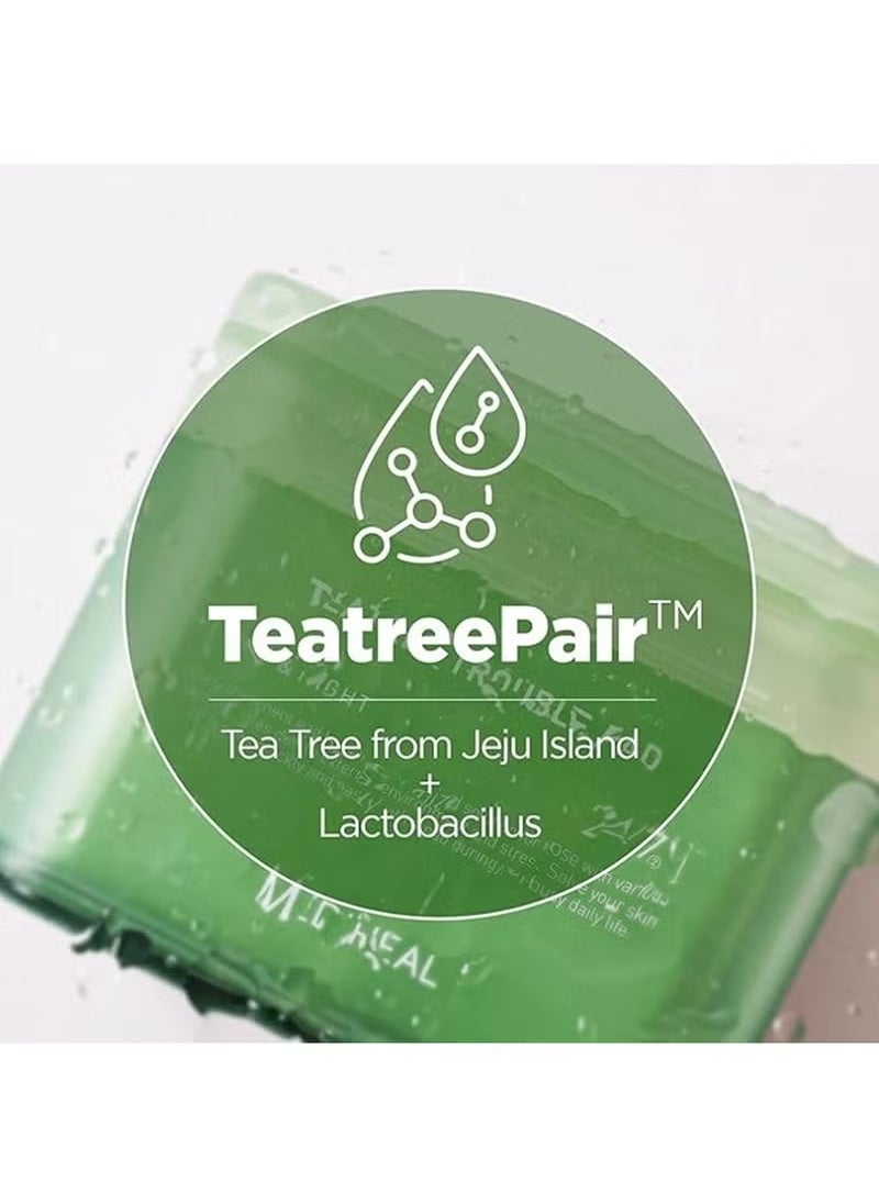 Mediheal Teatree Trouble Pad | Square Cotton Facial Toner Pads With Tea Tree & Lactobacillus | Soothing Pads To Calm Sensitive & Acne Prone Skin-| Vegan Face Gauze Pads | 100 Pads