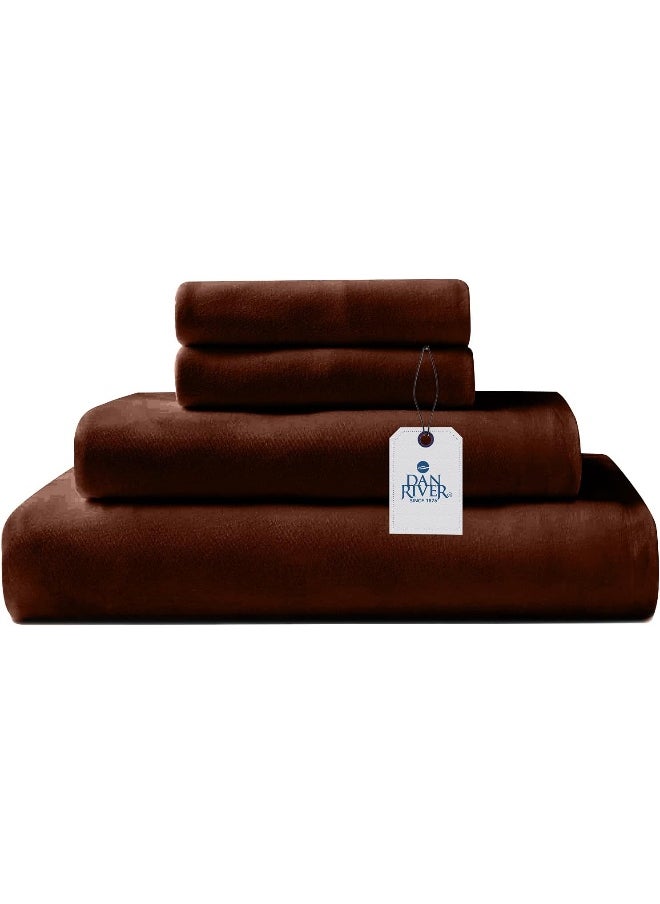 DAN RIVER California King Jersey Sheet Set