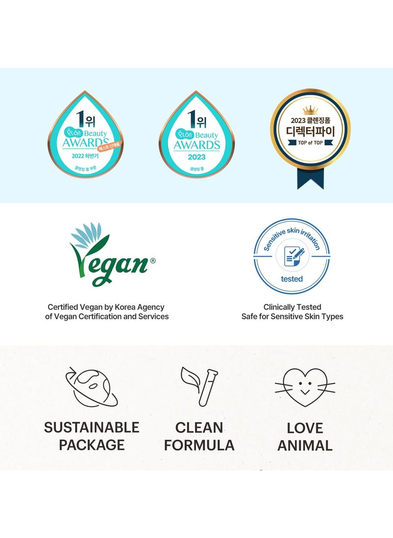 DIVE IN Cleansing Foam Face Wash 150ml (5.07 fl.oz.) | Hydrating Daily Facial Cleanser for All and Sensitive Skin | Hyaluronic Acid, Panthenol, Allantoin