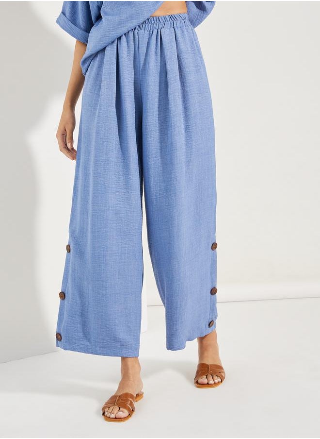 Styli Oversized Top and Wide Leg Pants Modest Set