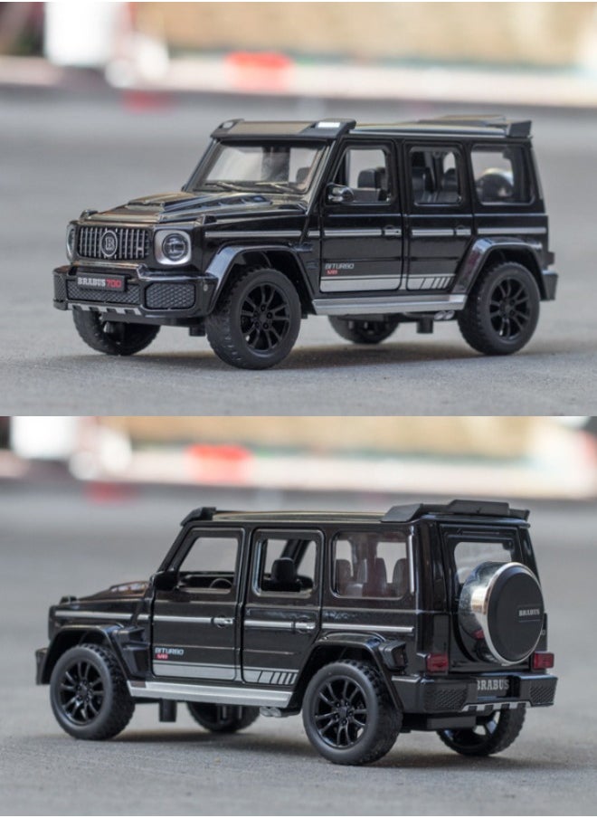 1:32 Alloy Collectible Brabus G700 Car Model Toy, Diecast Zinc Alloy Brabus Pull Back Collectible Toy Car, Sound and Light Pull Back Model Car for Kids Boy Girl Gift 15cm*6.5cm*6.5cm