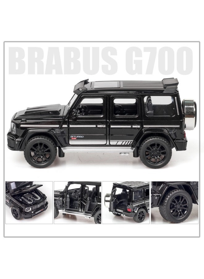 1:32 Alloy Collectible Brabus G700 Car Model Toy, Diecast Zinc Alloy Brabus Pull Back Collectible Toy Car, Sound and Light Pull Back Model Car for Kids Boy Girl Gift 15cm*6.5cm*6.5cm