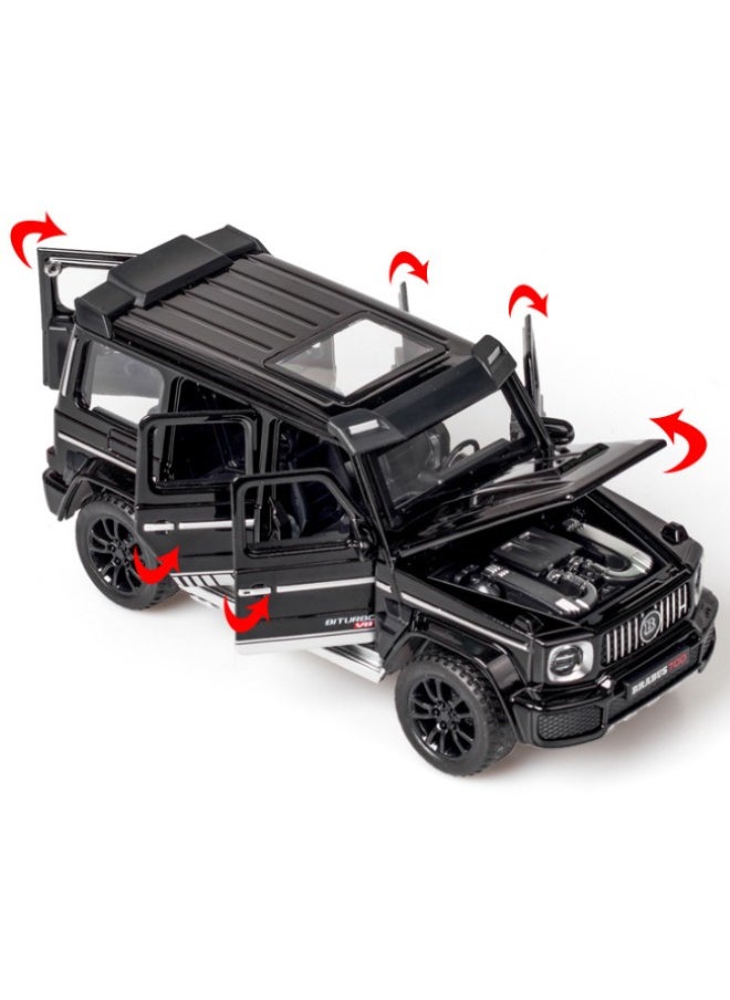 1:32 Alloy Collectible Brabus G700 Car Model Toy, Diecast Zinc Alloy Brabus Pull Back Collectible Toy Car, Sound and Light Pull Back Model Car for Kids Boy Girl Gift 15cm*6.5cm*6.5cm