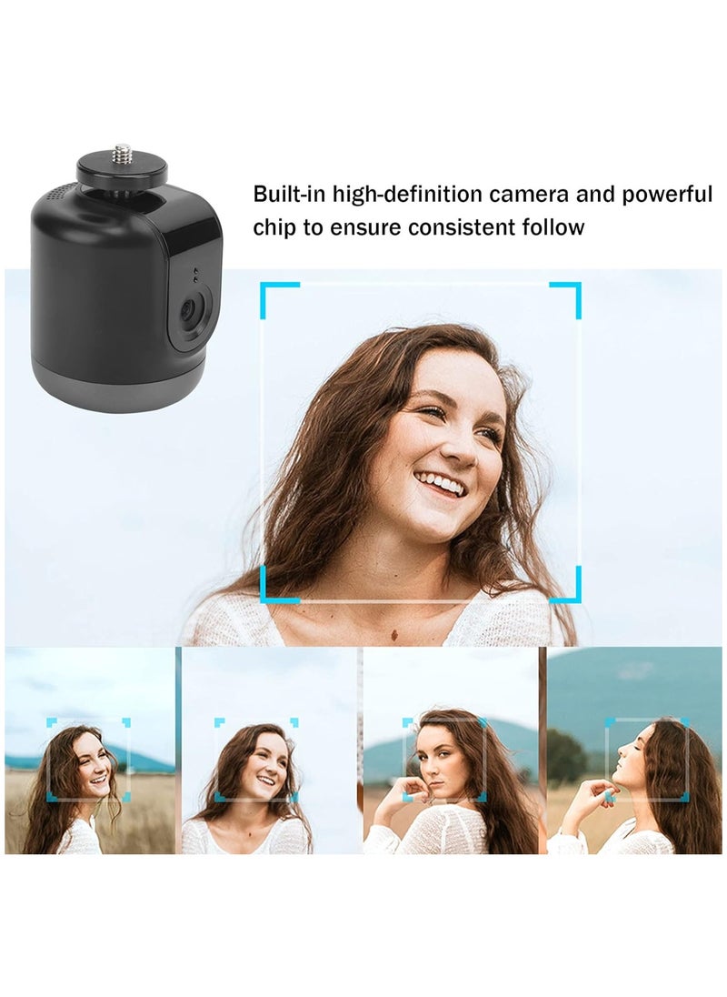 360 Rotation Smart Selfie Gimbal, Auto Face & Object Tracking AI Face Recognition Electric Gimbal, Bulit-in HD Camera, for Vlog, Live Broadcast, Makeup, Mobile action camera mount