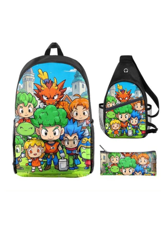 Universal cartoon new three-piece schoolbag - 779