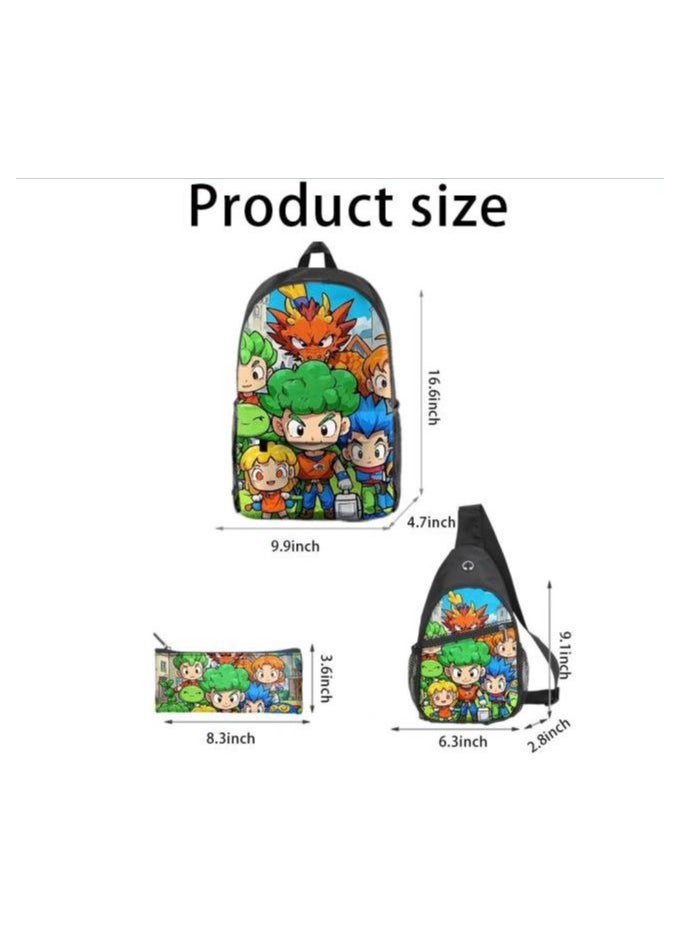 Universal cartoon new three-piece schoolbag - 779