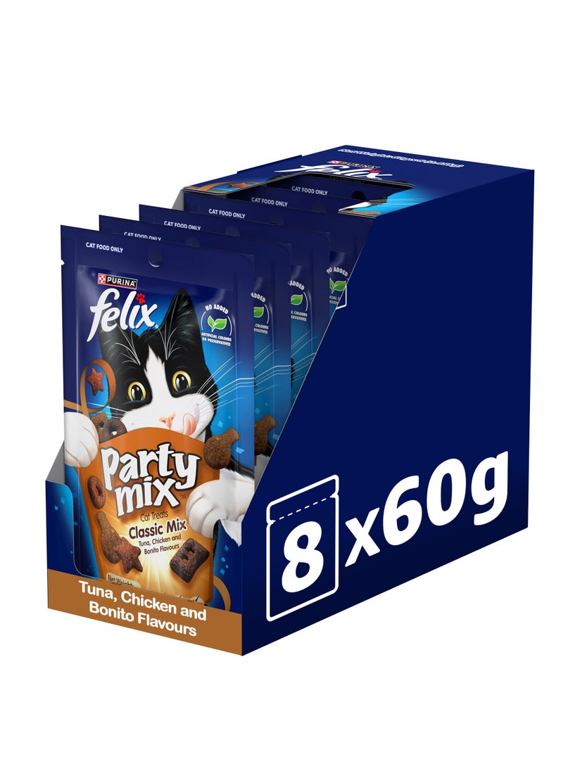 Felix Party Mix Classic Mix Cat Treats 8 x 50g