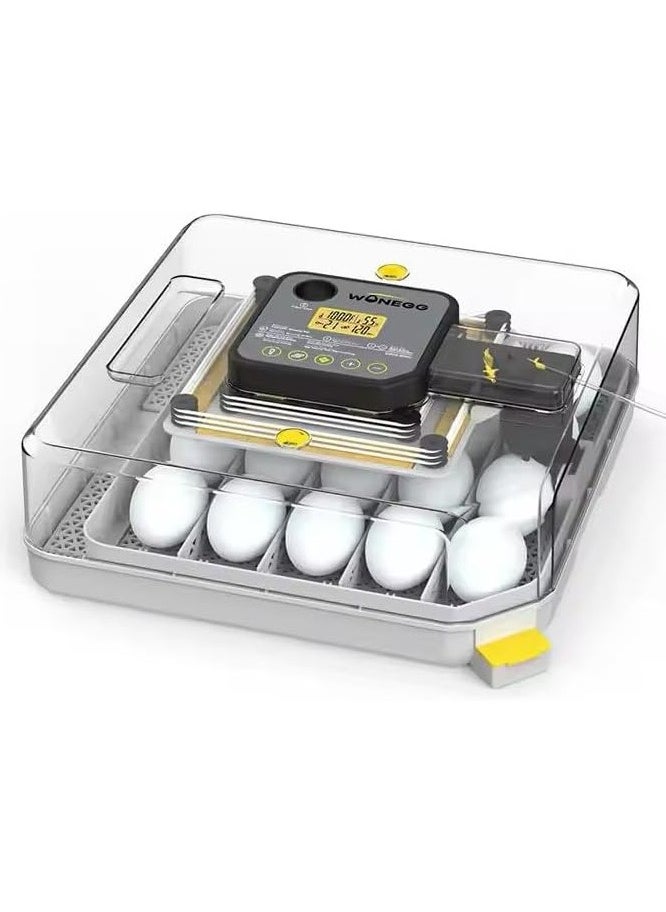 Dual Power 48 chicken egg Incubator,Automatic Humidity, turning and temperature control incubator with testing Function