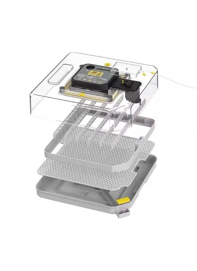 Dual Power 48 chicken egg Incubator,Automatic Humidity, turning and temperature control incubator with testing Function