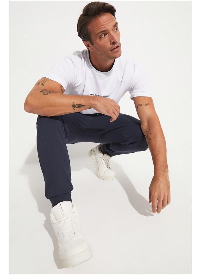 Men Regular Fit Sweatpant Navy