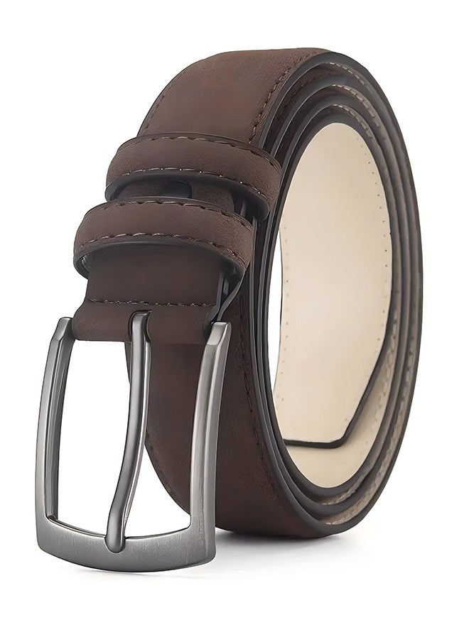 Men's Premium Suede Leather Belt - Men's 35mm Classic Leather Belt - Comfort & Style - Luxury Handcrafted Design Alloy Buckle