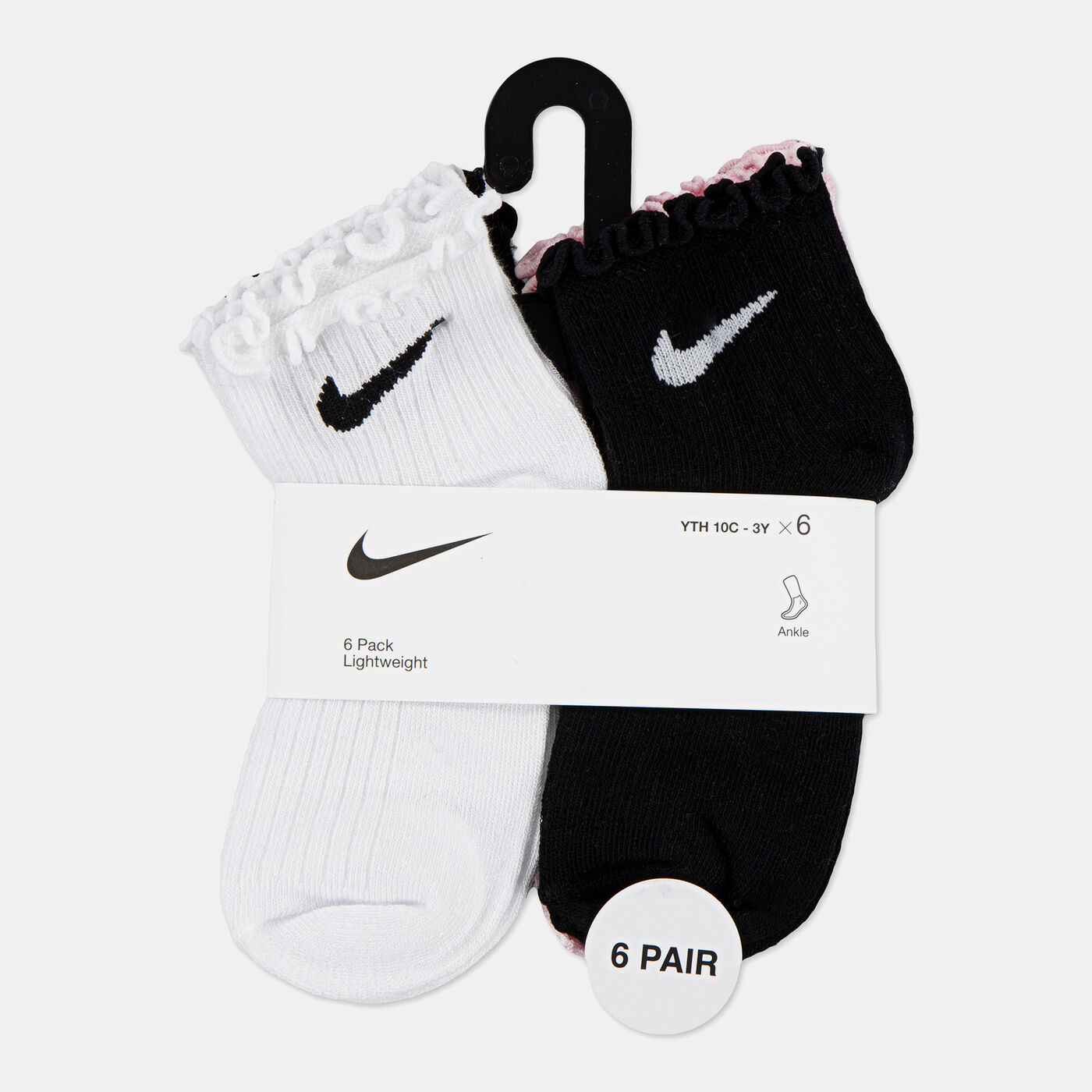 Kids' Lettuce Welt Ankle Socks (3 Pairs)