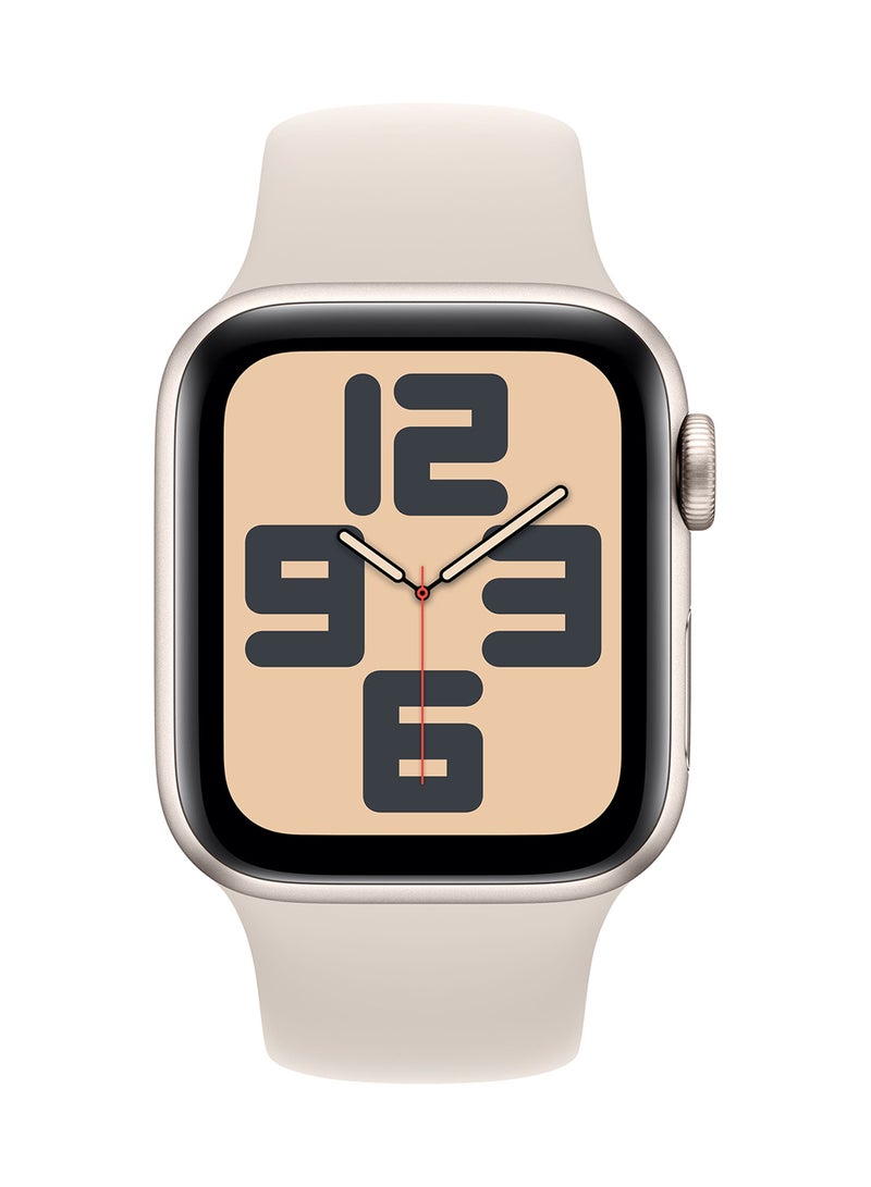 Certified Pre Owned - Watch SE (2023) GPS 40mm Starlight Aluminium Case (Damaged Packing) Starlight