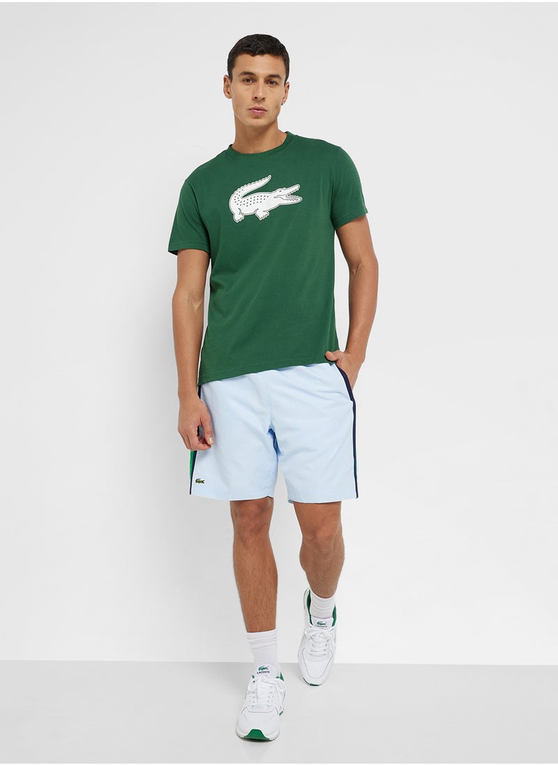 Drawstring Colorblock Shorts