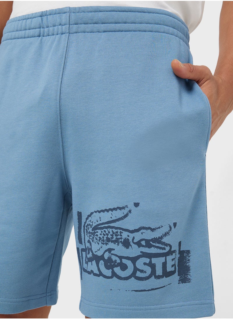 Logo Drawstring Shorts
