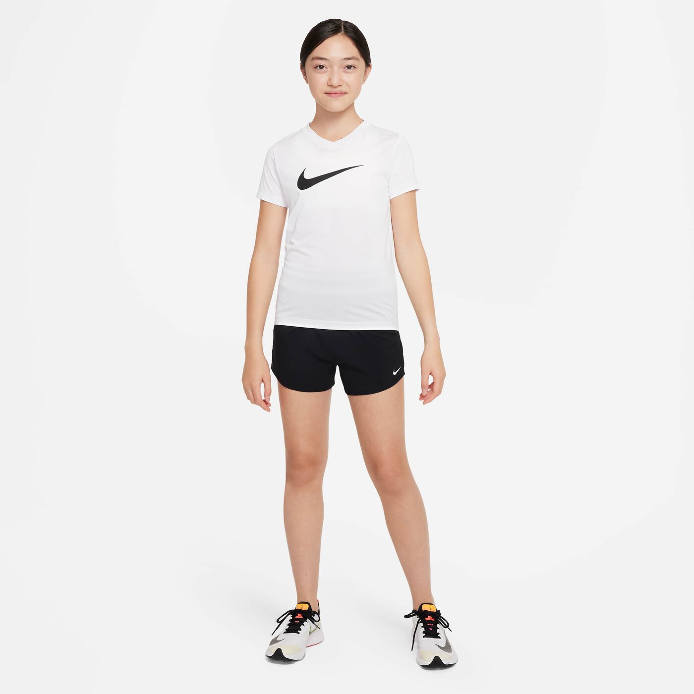 Kids' Dri-FIT One High-Waisted Training Shorts