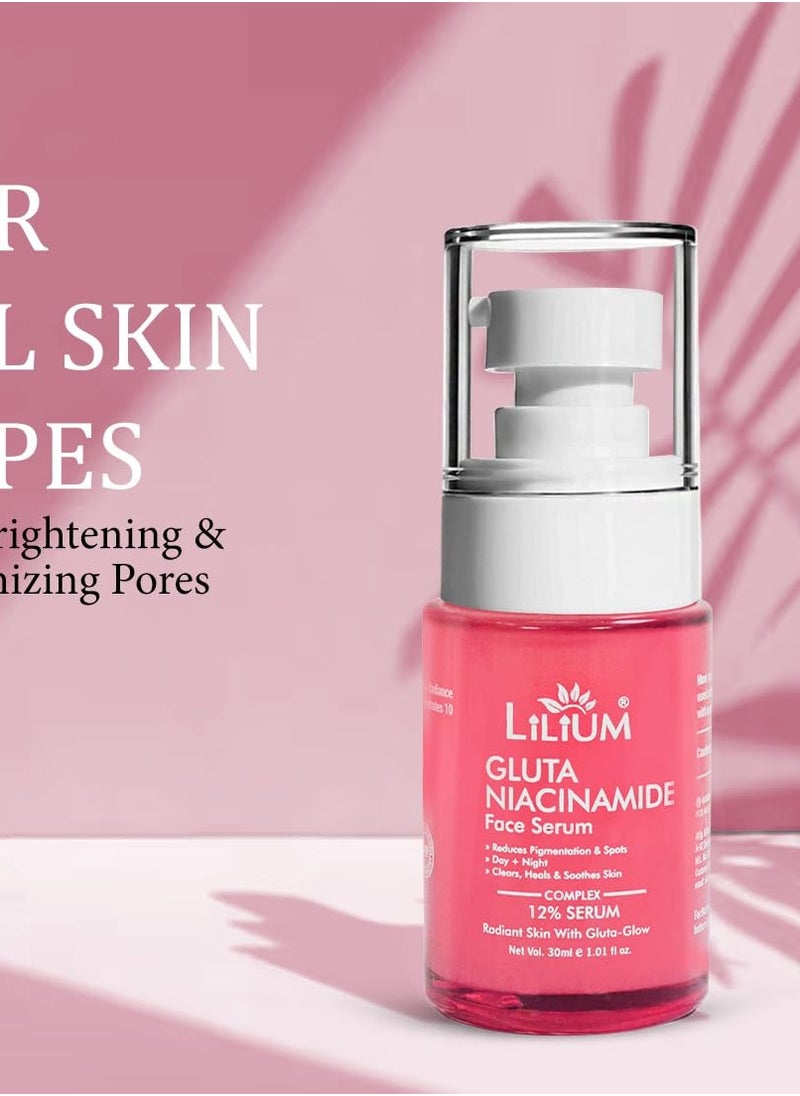 سيروم ليليوم للوجه ٣٠ مل | جلوتا نياسيناميد ١٢٪ | يساعد على تقليل التجاعيد والتصبغ والبقع | يُنقّي البشرة ويُعالجها ويُهدئها | مُضاد للشيخوخة ومُشرق...