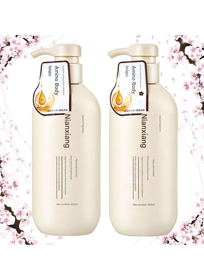 Sakura Japanese Shampoo - Japan'S No. 1, Sakura Japanese Shampoo and Conditioner, Sakura Japanese Hair Growth Shampoo, Honey Shampoo Japanese Sakura, Sakura Shampoo From Japan