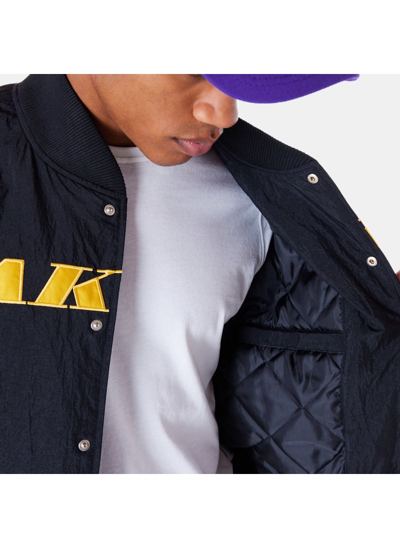 Men's NBA LA Lakers Panel Bomber Jacket