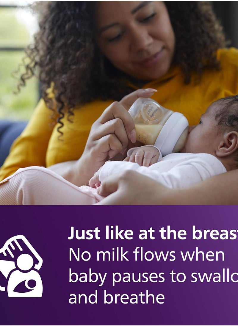Philips Avent Natural Response Nipple, Slow Flow (Flow 2), 4-Pack, SCY962/04