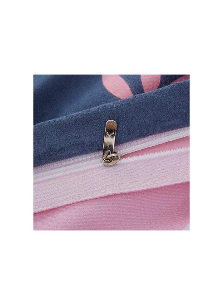 King/Queen/Single size Soft and Breathable Microfiber Hypoallergenic Beautiful Design Duvet Cover Set ,set includes 1 Comforter Cover, 1 Fitted Bedsheet, 4 Pillowcases