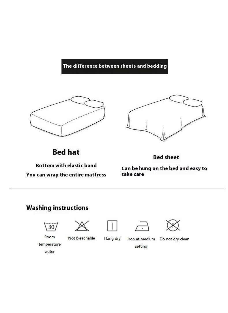 Pure Cotton Washable Bed Sheet And Duvet Cover Bed Linen Set