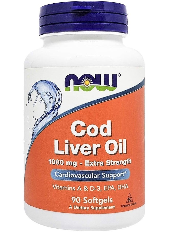 Foods Cod Liver Oil 1000 Mg 90 Softgels