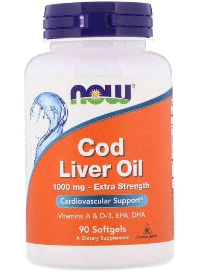 Foods Cod Liver Oil 1000 Mg 90 Softgels