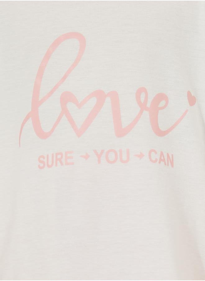 Pack of 3 - Slogan Print T-Shirt, Cuffed Joggers & Sling Bag