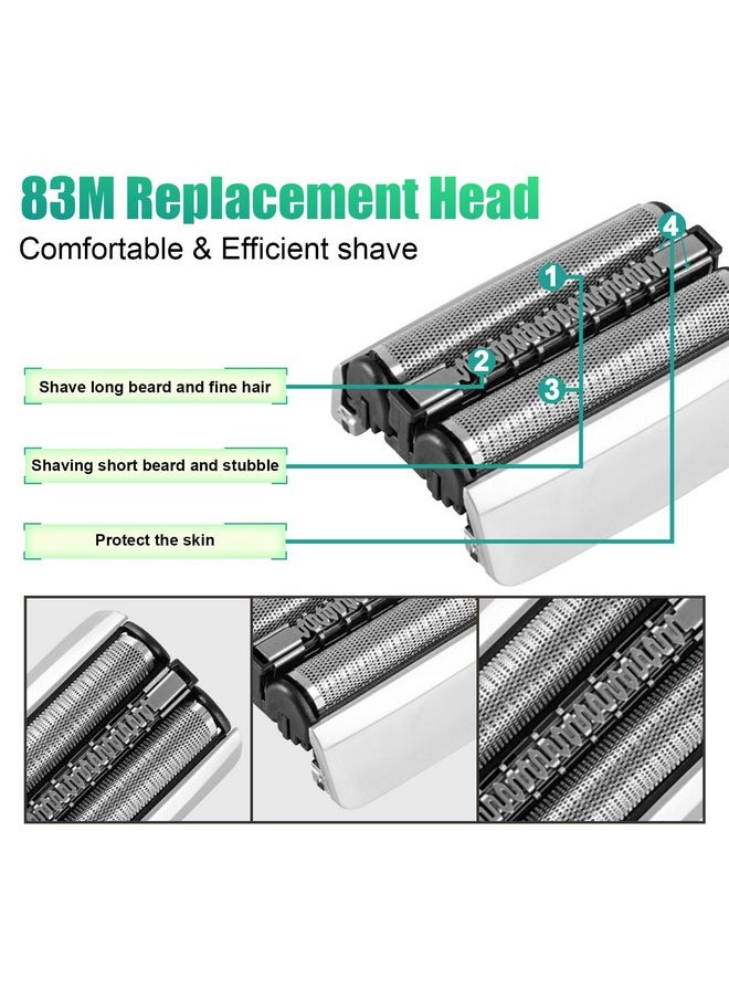 Ultimate Pro Back Hair Shaver (New 7Th Generation) Complete Wide Blade Attachment Head With Shock Absorber Neck (Attachment Head With Shock Absorber Neck And Blade Only)