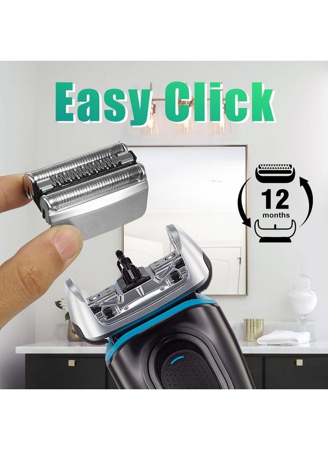 Ultimate Pro Back Hair Shaver (New 7Th Generation) Complete Wide Blade Attachment Head With Shock Absorber Neck (Attachment Head With Shock Absorber Neck And Blade Only)