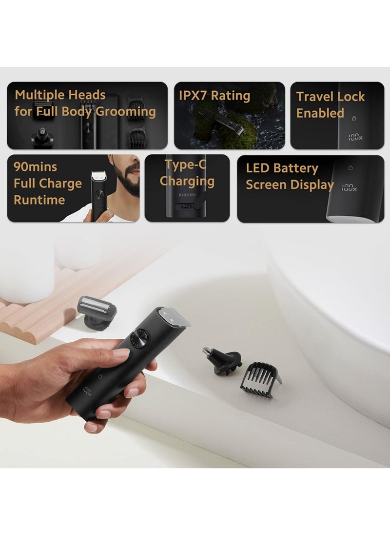 Trimmer for men Grooming Kit Pro Hair, Body All in One Professional Styling Trimmer, Body Groomer, Nose & Ear Hair Trimming, Hair Clippers, Beard Combs, Quick Charge & 90 Mins Run Time