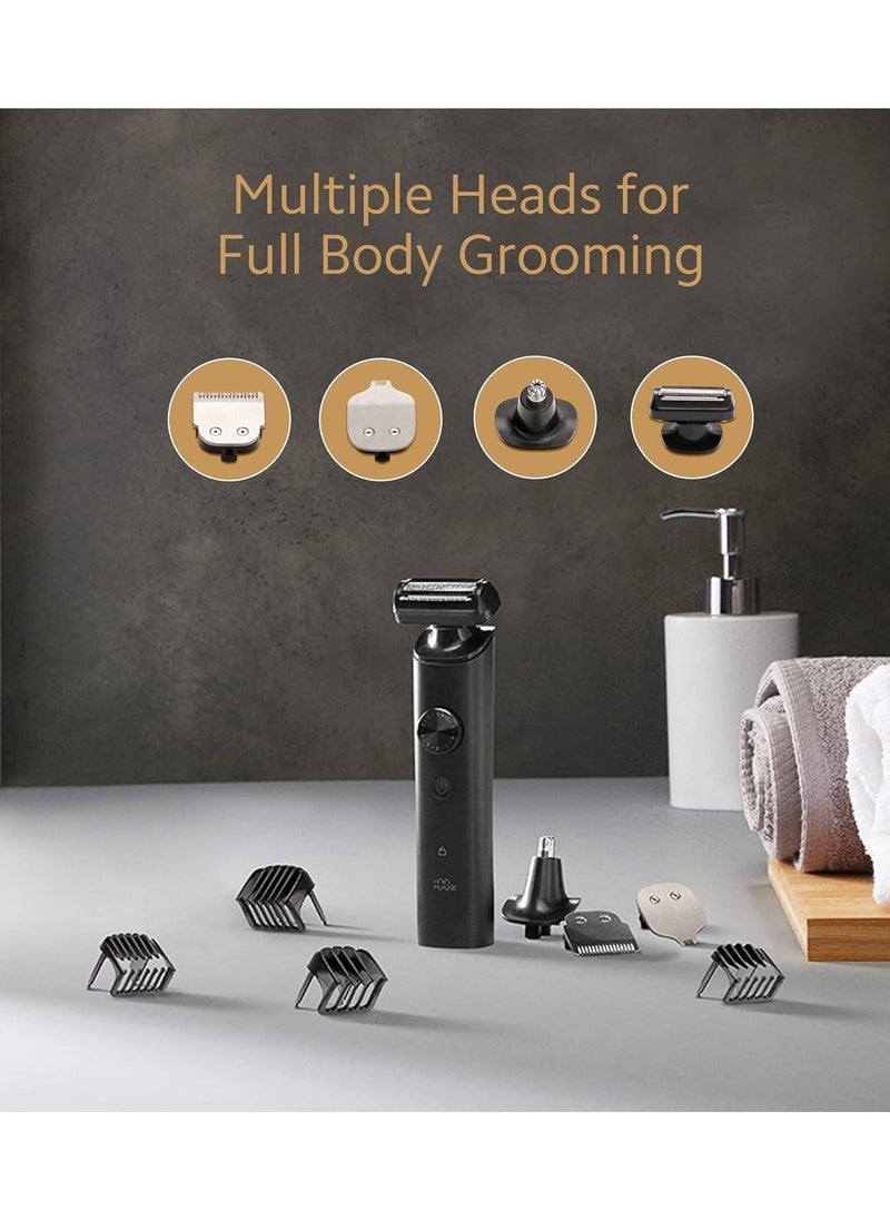 Trimmer for men Grooming Kit Pro Hair, Body All in One Professional Styling Trimmer, Body Groomer, Nose & Ear Hair Trimming, Hair Clippers, Beard Combs, Quick Charge & 90 Mins Run Time