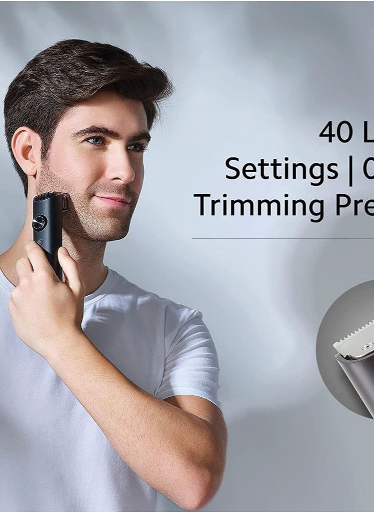 Mi Grooming Kit Pro set a shaving machine and several accessories for shaving head and body hair cleanable equipped with fast charging and long use modern version (black)