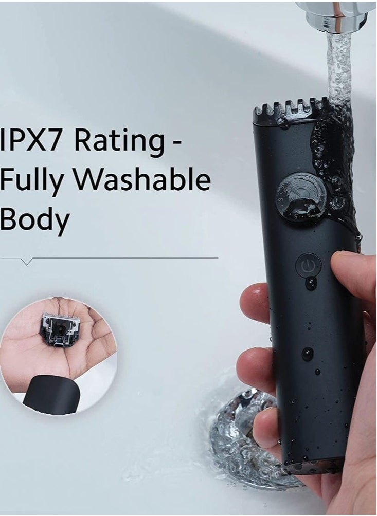 Mi Grooming Kit Pro set a shaving machine and several accessories for shaving head and body hair cleanable equipped with fast charging and long use modern version (black)
